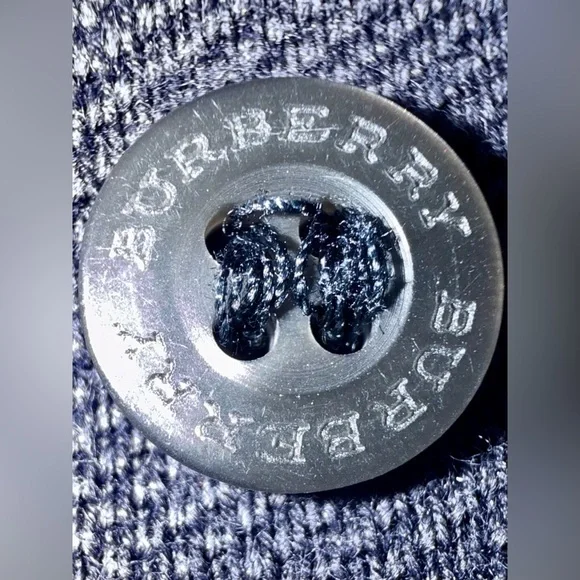 Burberry London Navy Polo Shirt 👕 Classic Logo | Men’s L (Slim Fit) Cotton - Picture 9 of 14